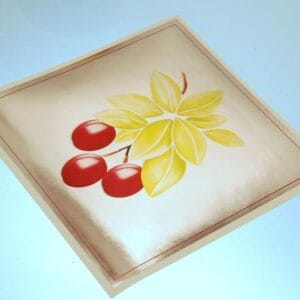 5 STICKERS METALLIC PLUM