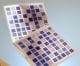 5 STICKERS MOSAI METALLIC