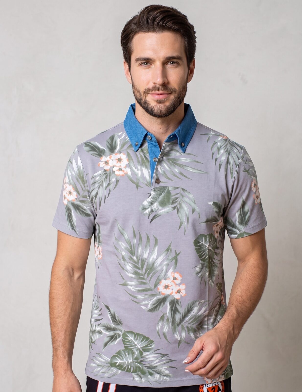 POLO MAGLIETTA UOMO RAGAZZO COTONE HEROD HAWAIANA - Imagen 2