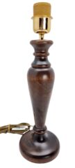BASE LAMPADA ABAT JOUR IN LEGNO ATTACCO LAMPADINA E27 VITE GRANDE - immagine 3