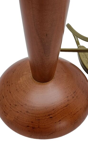 BASE LAMPADA ABAT JOUR IN LEGNO ATTACCO LAMPADINA E27 VITE GRANDE - immagine 15