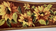 BORD PAPIER POUR MUR TOURNESOL DIM : 5 MT X 23,5 CM H