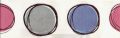 BORD TRANSP. BULLES ROSE  / BLEU CLAIR / VERT