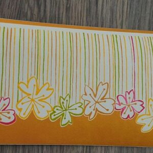 BORDURE ADHÉSIVE AVEC BORD ORANGE