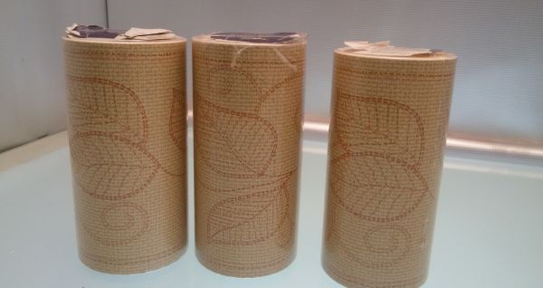 BORDURE ADHÉSIVE AVEC DES FEUILLES BRUNES ET DES VAGUES - immagine 3