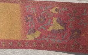 BORDURE ADHÉSIVE AVEC FLEURS ET SOLEIL