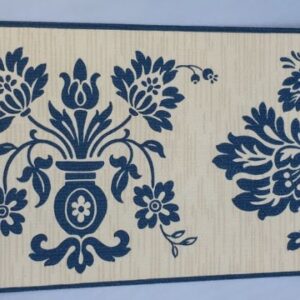 BORDURE ADHÉSIVE ORNEMENTAL BLEU
