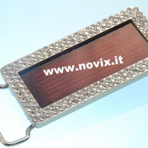 BOUCLE AVEC DU STRASS X CEINTURE - LED ROUGE DISPLAY COULISSANT