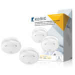 Détecteur de fumée électronique KONIG 2 pièces