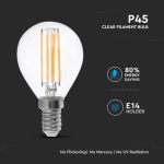 Lampadina LED E14 4W P45 Filamento 2700K Bianco caldo