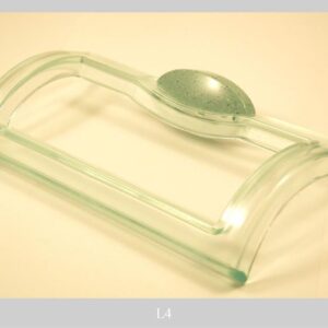 PORTE SERVIETTE PLASTIQUE TRANSPARENTE VERTE