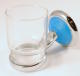 PORTE VERRE EN LAITON CHROME