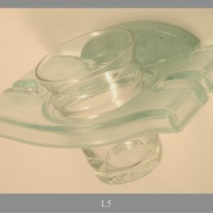 PORTE VERRE EN PLASTIQUE TRANSPARENTE VERTE