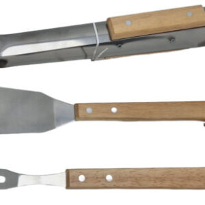 Set de 3 couverts inox BBQ