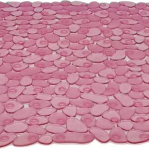 TAPIS DOUCHE ANTIDHERPANT ROSE 54X54 cm.