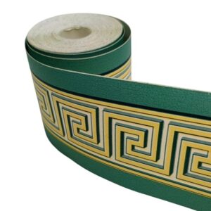 BORD ADHÉSIF VERT GREC H. 5,3 cm.x 10 mt
