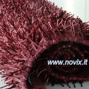 Tappeto Shaggy-Spaghetti 75X155 bordeaux