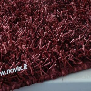 Tappeto Shaggy-Spaghetti 60x100 Bordeaux