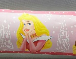 BORD ADHÉSIF  JARDIN DE ROSES DE LA PRINCESSE DISNEY