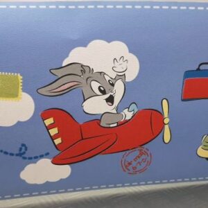 BORD DE PAPIER BLEU CLAIR LOONEY TUNES