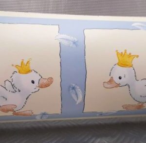 BORDURE ADHÉSIVE POUSSINS BLEU