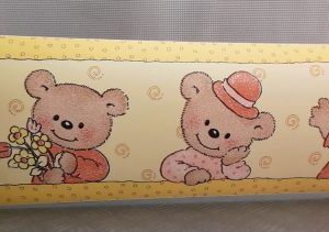 BORDURE ADHÉSIVE AVEC OURSON POUR BÉBÉ