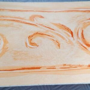 BORDURE ADHÉSIVE VAGUE MARRON 174884