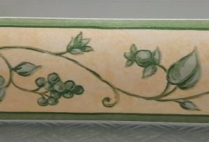 BORDURE ADHÉSIVE FEUILLE VERTE