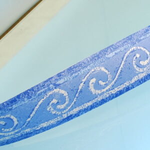 BORDURE ADHÉSIVE AVEC VAGUES BLEUES