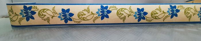 BORDURE ADHÉSIVE À FLEURS BLEUES - immagine 4