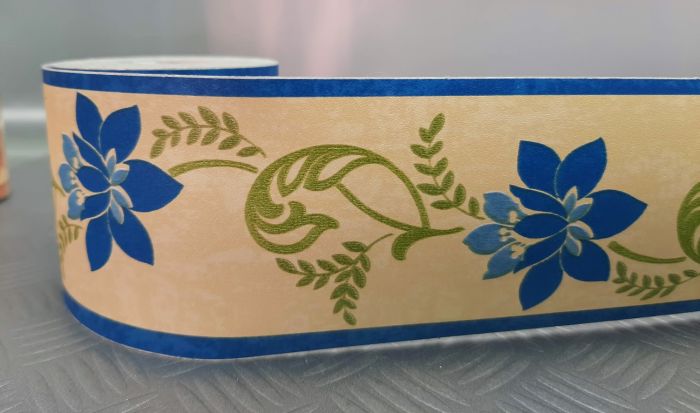 BORDURE ADHÉSIVE À FLEURS BLEUES - immagine 5