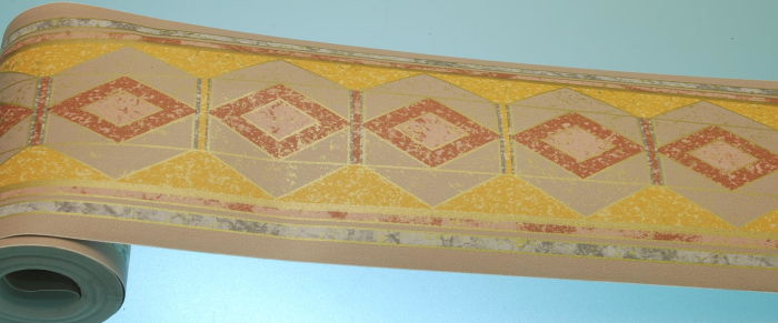 BORDURE ADHÉSIVE OCTOGONE MARRON 174099 - immagine 2