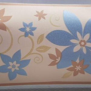 BORDURE ADHÉSIVE FLEUR BRILLANTE 441603