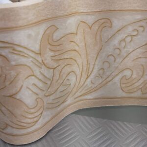 BORDURE ADHÉSIVE À FEUILLES VERTES