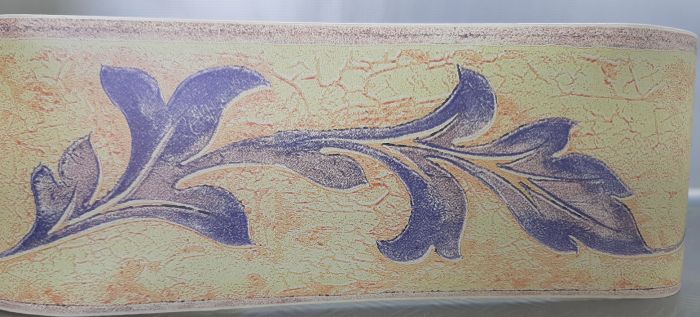 BORDURE ADHÉSIVE AVEC FEUILLE VIOLET 341-03 - immagine 2