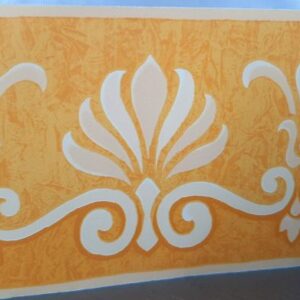 BORDURE ADHÉSIVE JAUNE AVEC ONDES 176352