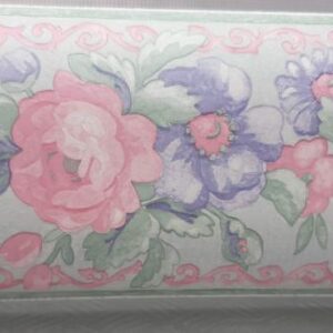 BORDURE ADHÉSIVE DÉCORATIVE LILAS