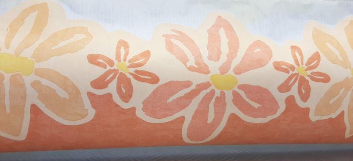AUTOCOLLANT DE FRONTIÈRE FLEURS D'ORANGE - immagine 2