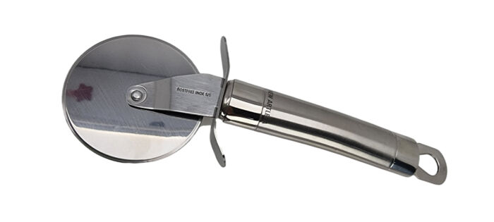 TAGLIA PIZZA ROTELLA IN ACCIAIO INOSSIDABILE 20 CM. DIAM LAMA 6 CM - immagine 2
