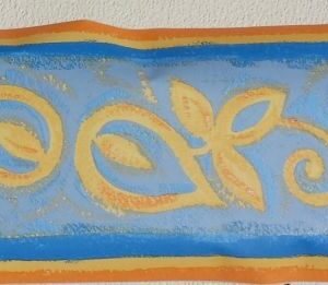 BORDURE ADHÉSIVE BLEU ROCCOCO