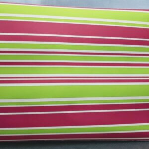 BORD ADHÉSIF DE FUCHSIA ET BANDES VERTES