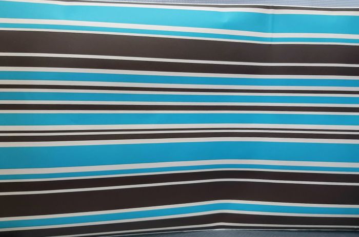 FRISE ADHÉSVE AVEC BANDES BLEUES ET MARRON - immagine 3