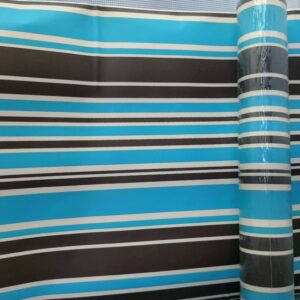 FRISE ADHÉSVE AVEC BANDES BLEUES ET MARRON