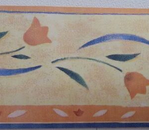 BORDURE ADHÉSIVE AVEC TULIPES