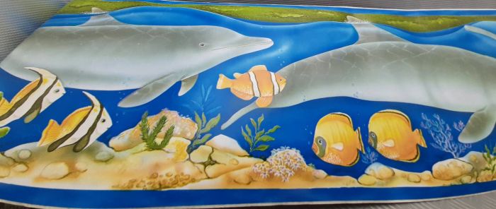BORDURE ADHÉSIVE AVEC LES DAUPHINS 092613