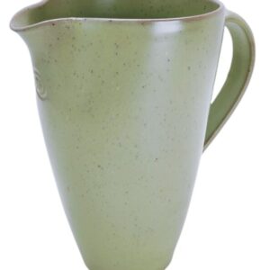 CARAFFA ARTIGIANALE IN CERAMICA VERDE FATTA A MANO CASA DECO