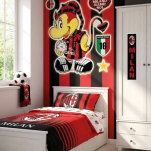 STICKERS CALCIO MILAN RIMOVIBILI  &  FOSFORESCENTI