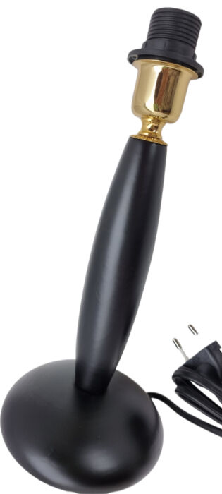 BASE ABAT JOUR IN LEGNO ATTACCO LAMPADINA E14 COMPLETA DI INTERRUTTORE - immagine 2