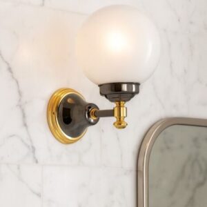 APPLIQUE DA PARETE BAGNO CLASSIC  ORO 22K GRIGIO
