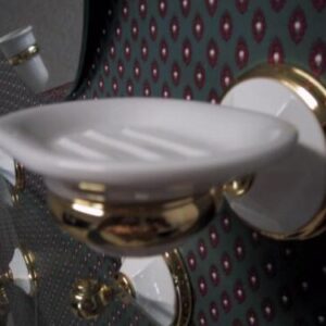 PORTA SAPONE TOPAZ ORO BIANCO